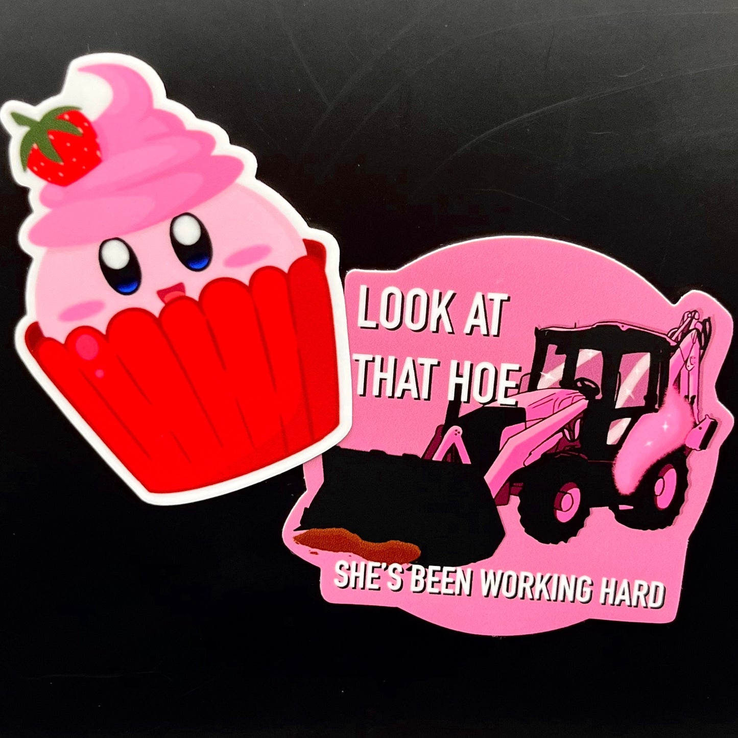 Backhoe Sticker | Heavy Equipment Waterproof Vinyl Sticker | Construction Worker Decal