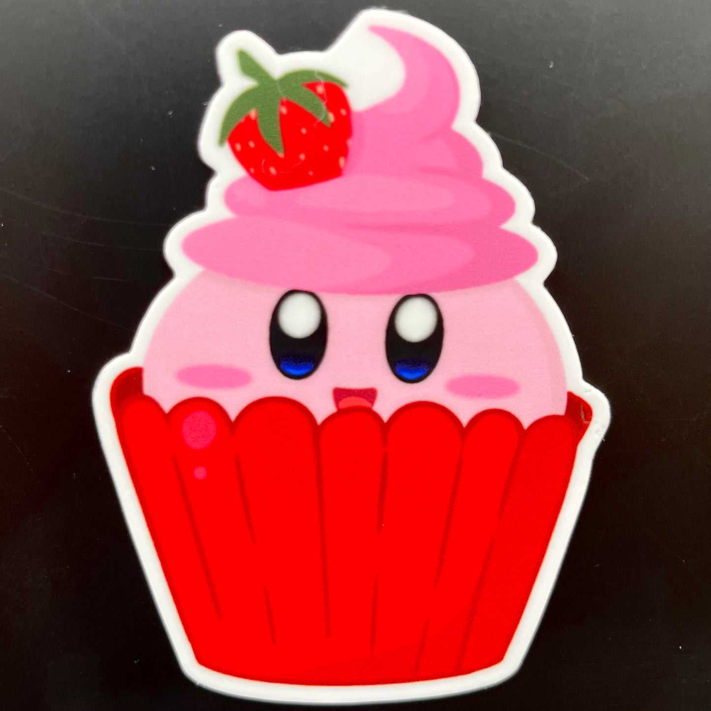 Kirby Cupcake Sticker