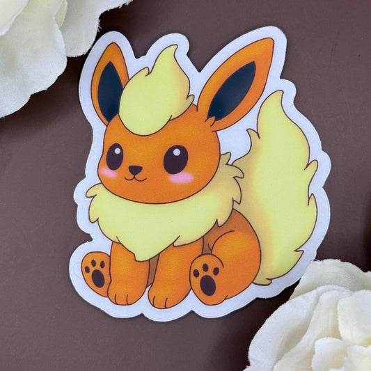 Chibi Flareon Vinyl Sticker