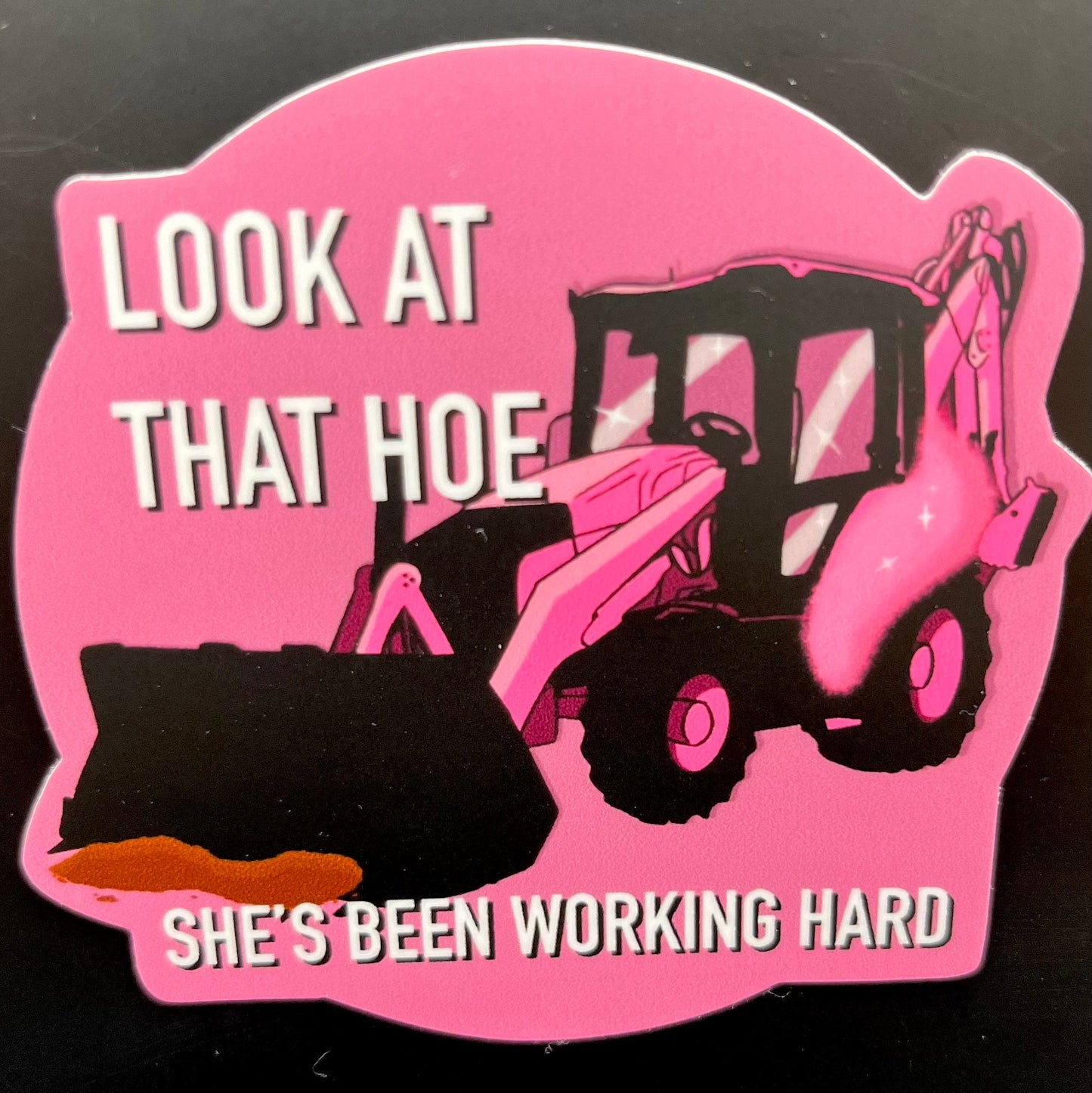 Backhoe Sticker | Heavy Equipment Waterproof Vinyl Sticker | Construction Worker Decal