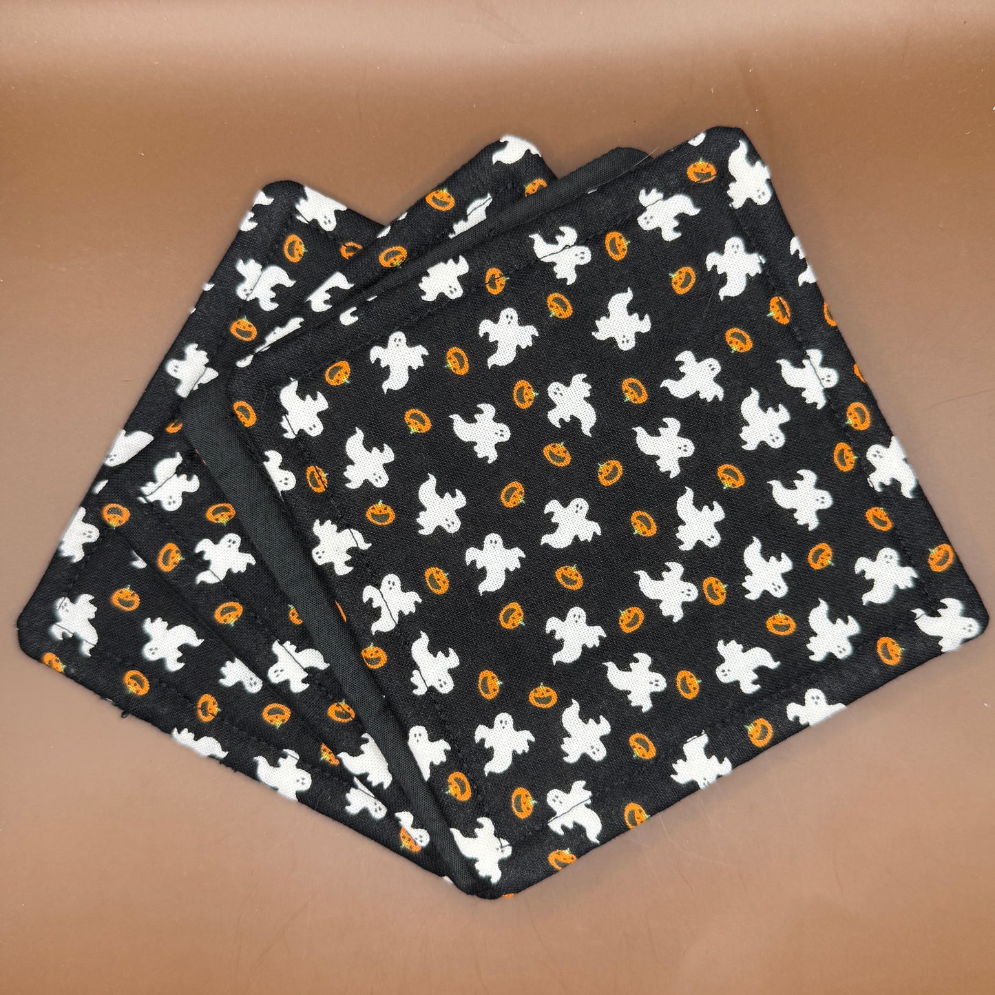 Ghosts & Pumpkins Halloween Coaster Set