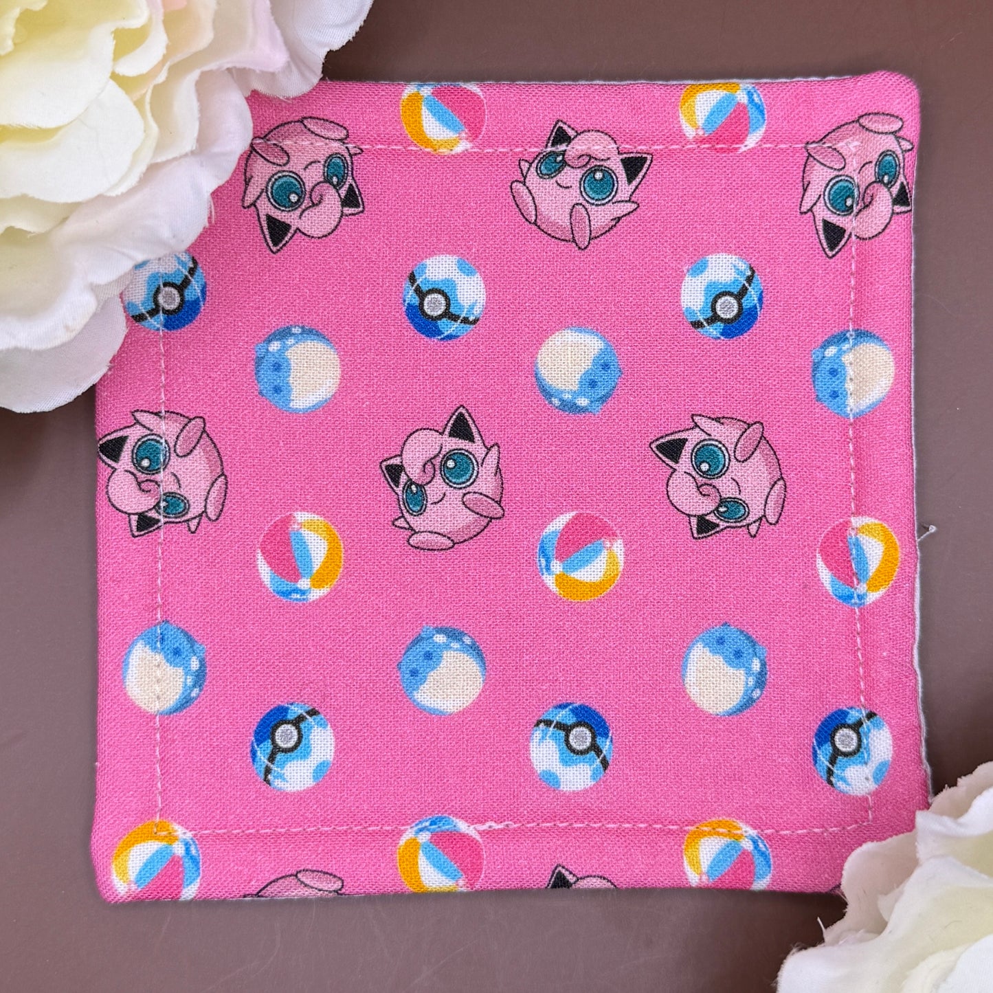Handmade Pokémon Jigglypuff Coaster Set