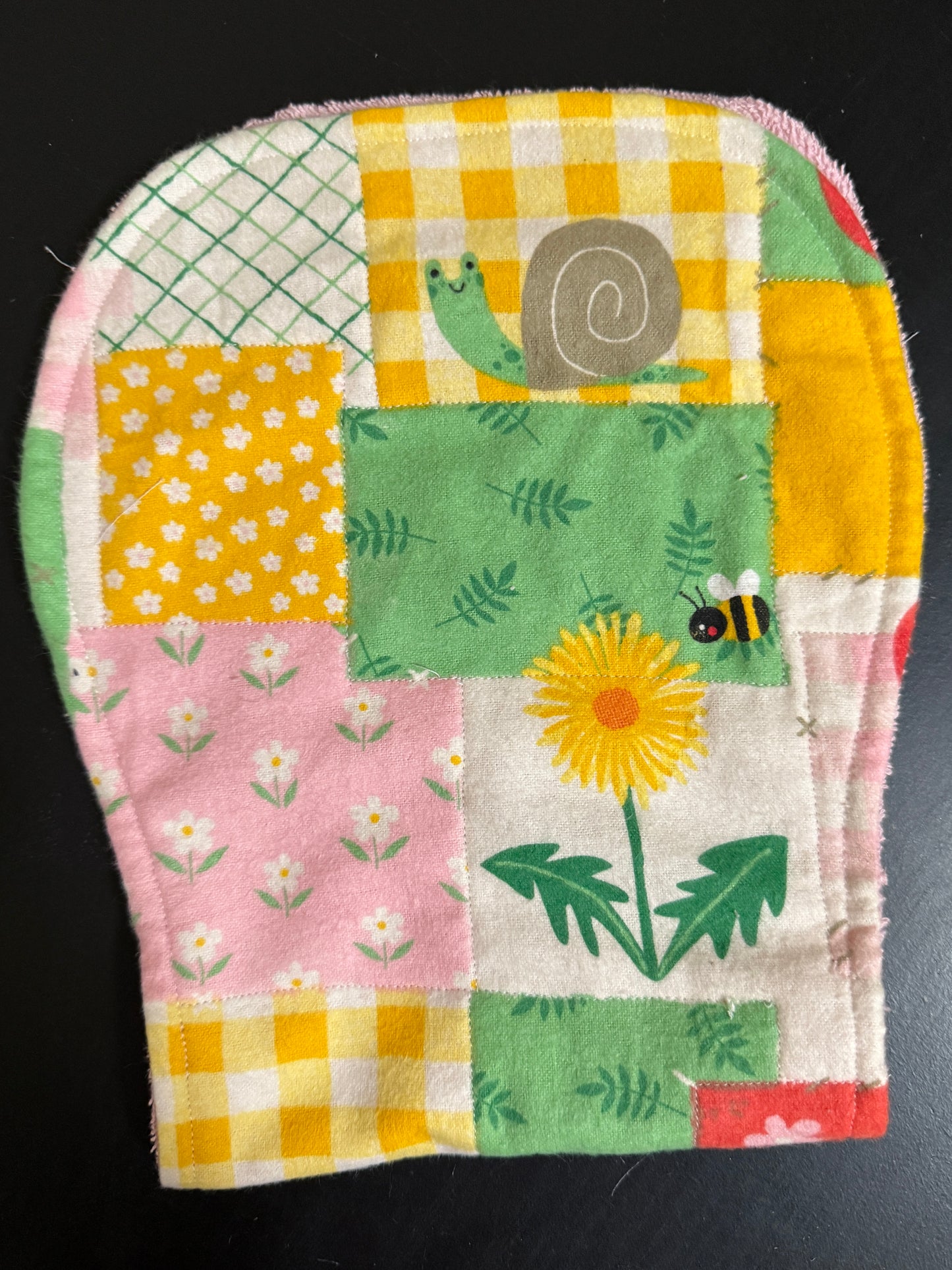Handmade Baby Girl Burp Cloth Set
