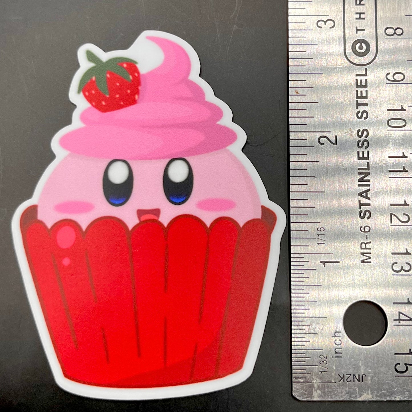 Kirby Cupcake Sticker