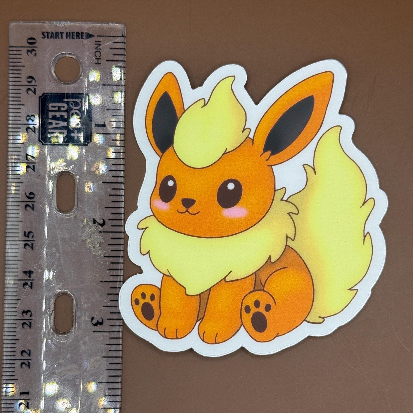 Chibi Flareon Vinyl Sticker