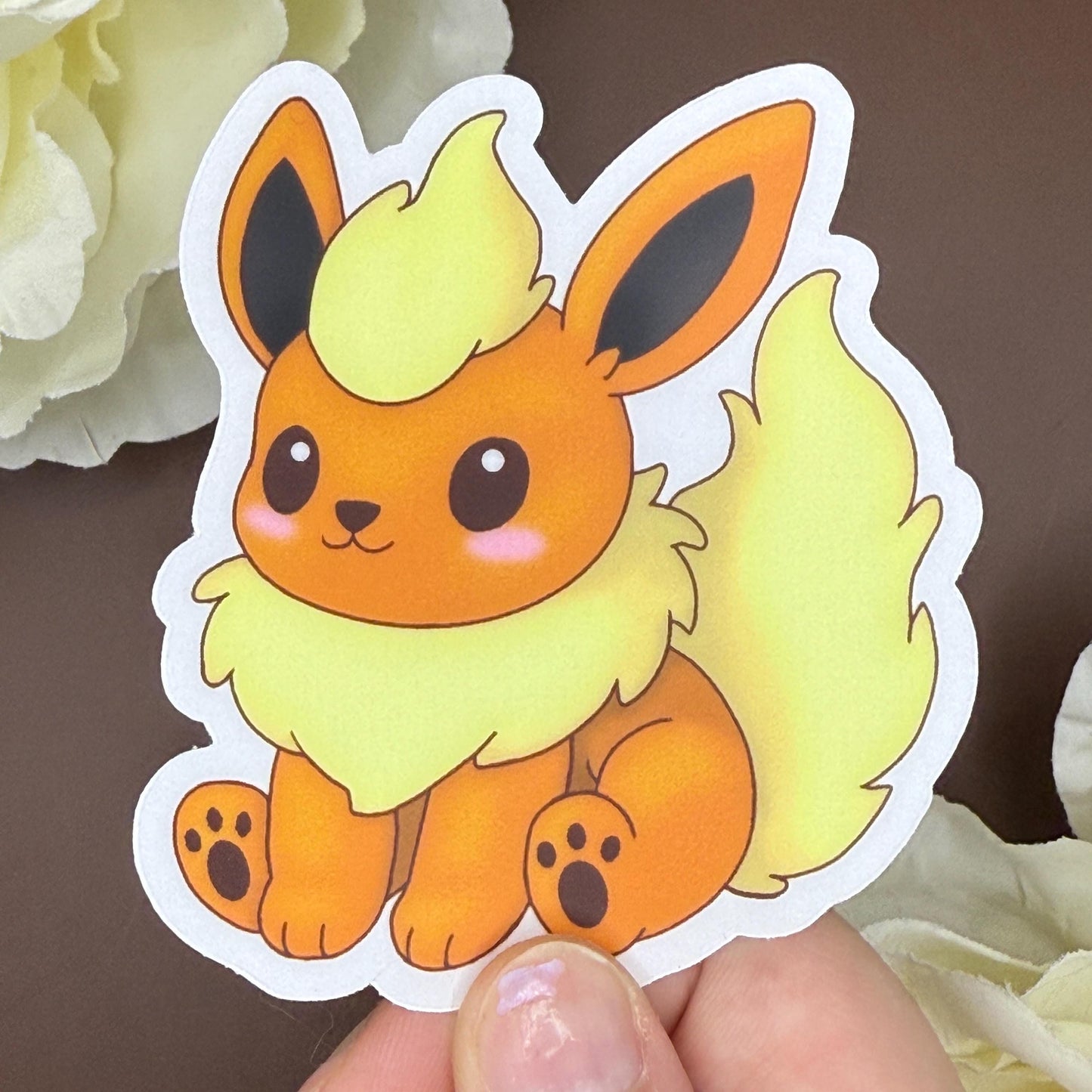 Chibi Flareon Vinyl Sticker